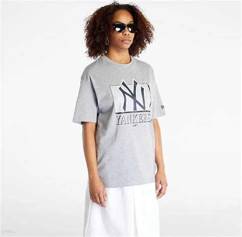 New Era New York Yankees Mlb Team Wordmark Oversized T Shirt Grey