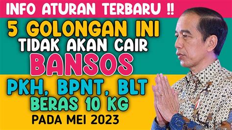 Aturan Baru 5 Golongan Ini Tidak Akan Cair Bansos PKH BPNT BLT