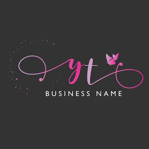 Premium Vector Vector Initial Letter Yt Logo Feminine Crown Vector Design