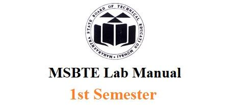 Msbte Semester All Branch Lab Manual