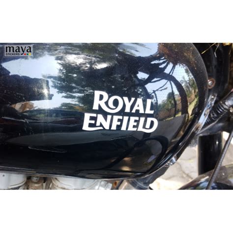 Royal Enfield New Text Logo Stickers For Tanks Mudguards Helmets