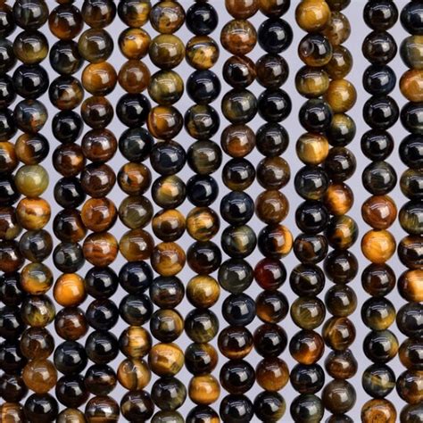 Genuine Natural Yellow Tiger Eye Loose Beads Grade A Round Etsy