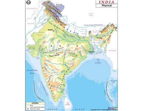 Deccan Plateau Physical Map