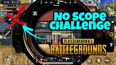 Say No To Scope No Scope Challenge PUBG MOBILE Gameplay YouTube