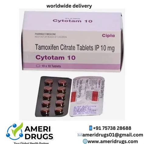 Cytotam Tamoxifen Citrate 10mg Tab At Rs 100 Stripe Amreli Surat