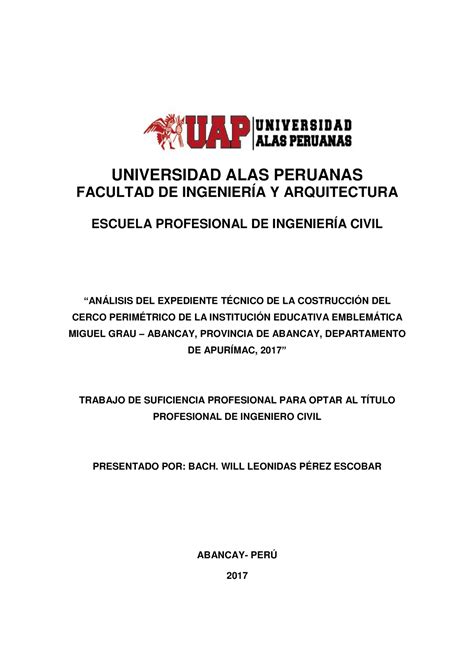 Tutorial De Tesis Universidad Alas Peruanas Facultad De Ingenier A Y