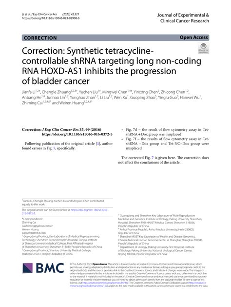 PDF Correction Synthetic Tetracycline Controllable ShRNA Targeting