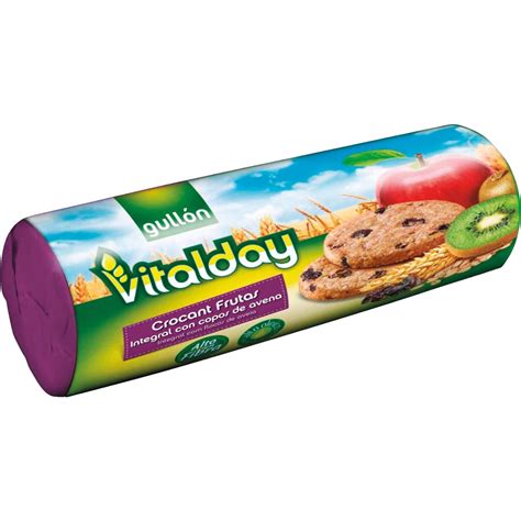 Bolachas Vitalday Crocantes de Fruta e Fibras Gullón emb 300 gr