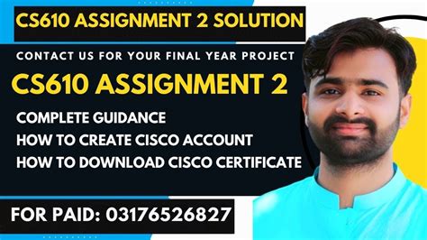 CS610 Assignment 2 Solution 2024 BY VUBWN Complete Guidance About Cisco