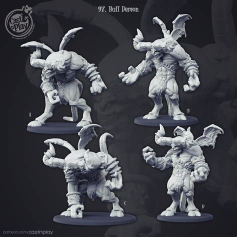 Role Playing Miniatures Toys Sigmar Bull Demon Perfect For Dnd Tabletop