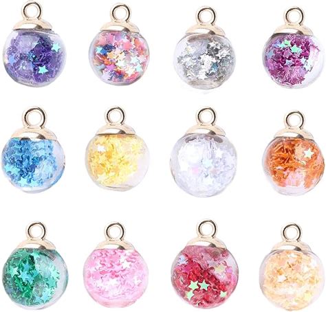 Hoshisea Pi Ces Bouteille Sph Rique Verre Pendentifs Breloques