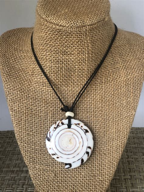 Shell Necklace Seashell Necklace Mens T Hawaii Etsy