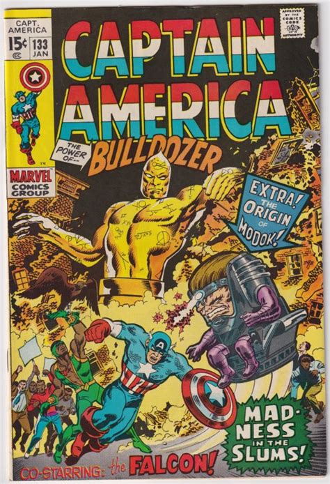 Captain America 133 1971 Origin Of MODOK Comic Books Bronze Age