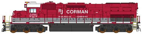 Intermount - EMD SD40T-2 Tunnel Motor w/DCC - RJ Corman (red, gray, white) - 85-49423