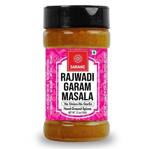 Saranz Rajwadi Garam Jain Blended Masala Perfect For Cooking Grams