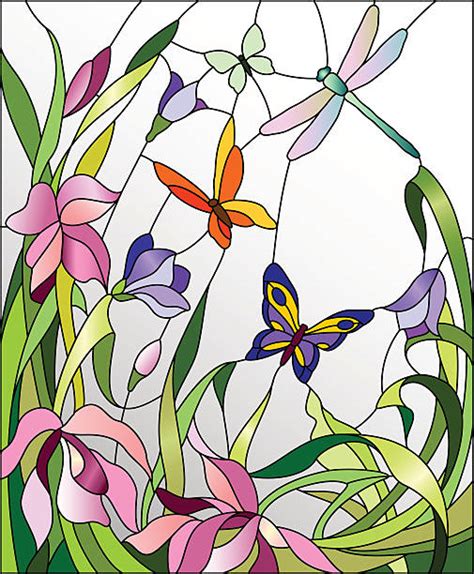 Stained Glass Window Flower