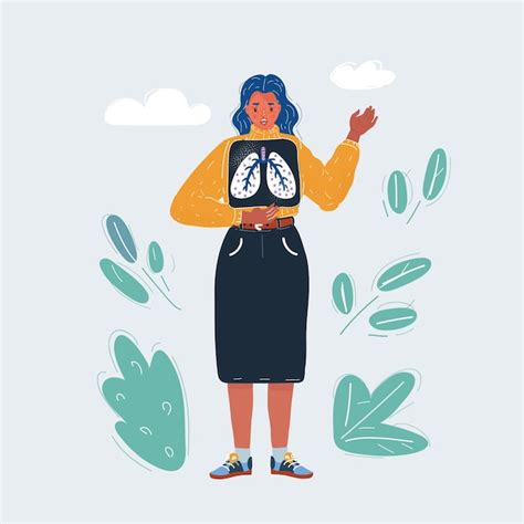 Ilustración Vectorial De Dibujos Animados De Una Mujer Con Una