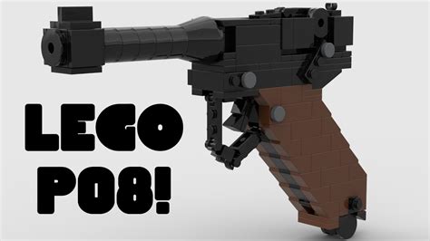 Lego Moc Lego Luger P Blowback Rubber Band Gun By Off