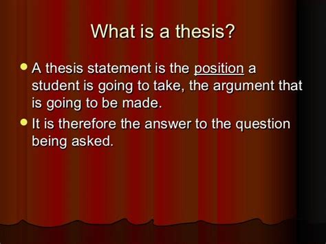 Thesis Statement Formula Apush Thesis Title Ideas For College