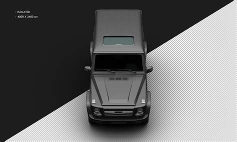 Carro Suv De Luxo Preto Tit Nio Brilhante Realista Isolado Da Vista