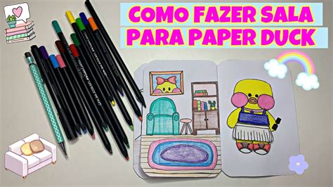 Como Fazer Sala Para Paper Duck Do Tiktok Paper Duck House Youtube