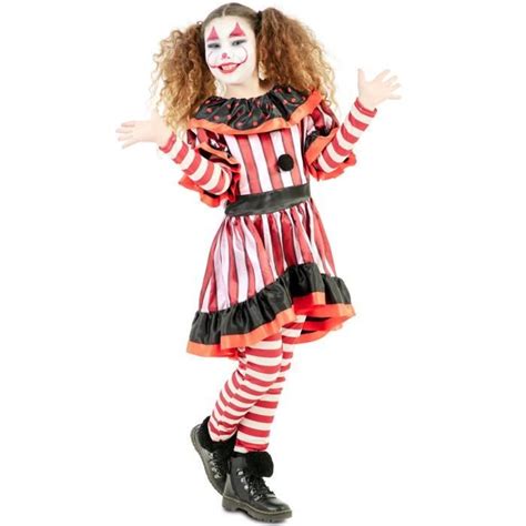 Déguisement clown sinistre fille EUROCARNAVALES SA 3 ans Noir