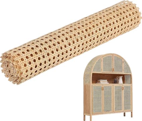 Natural Rattan Cane Webbing Roll Woven Open Mesh Cane Net Roll