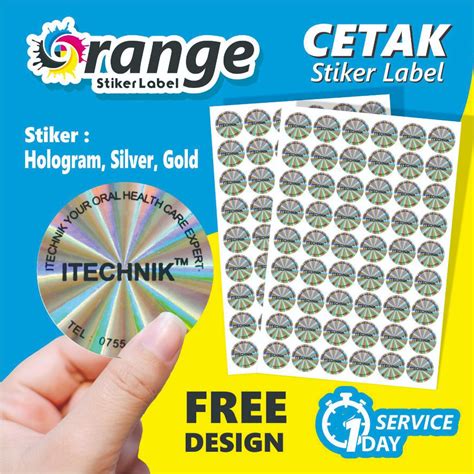 Jual Cetak Stiker Hologram Stiker Silver Stiker Gold Hari Jadi