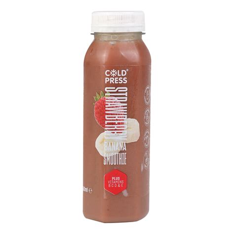 Coldpress Strawberry And Banana Smoothie 250 Ml Online At Best Price Fresh Juice Assorted Lulu Ksa