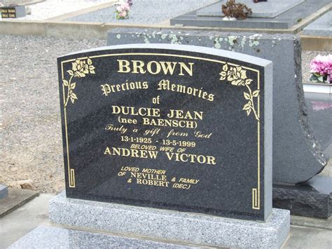 Dulcie Jean Baensch Brown Find A Grave Memorial