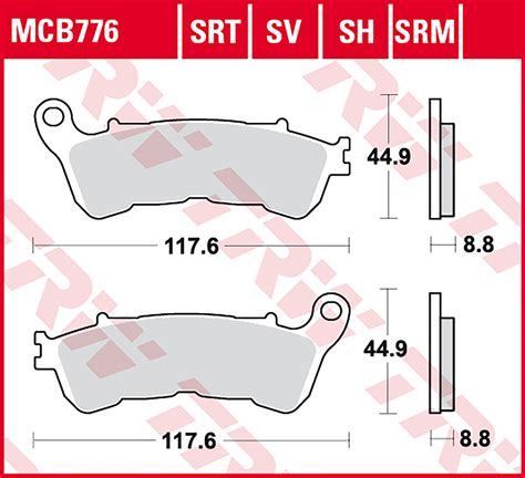 TRW TRW Sinter Road Track Brake Pads ECE R90 Homologated