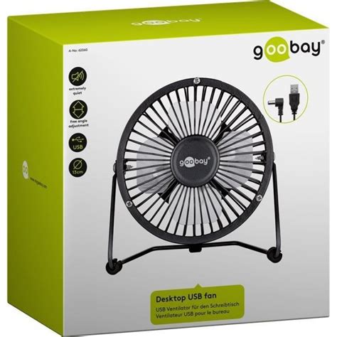 Goobay Ventilador Sobremesa USB Negro PcComponentes