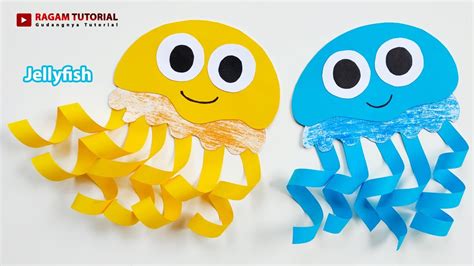 Cara Membuat Ubur Ubur Dari Kertas Origami Origami Paper Jellyfish