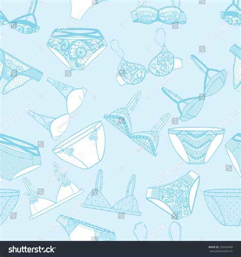 Hand Drawn Vector Sexy Lingerie Set Vector De Stock Libre De Regalías