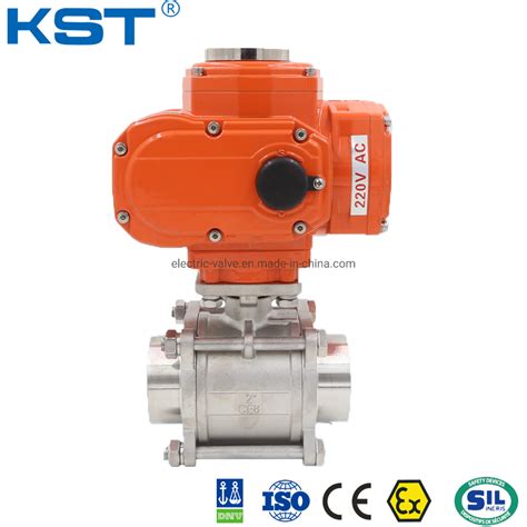 Stainless Steel On Off Kst Kt Dekon Suppliers Electric Ball Valve