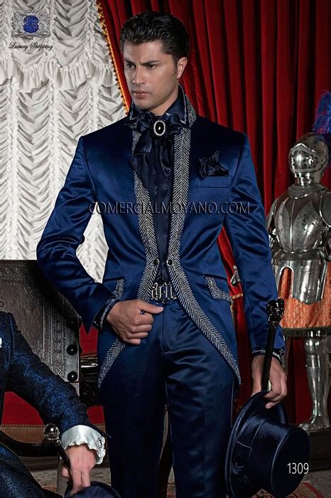 Bespoke Blue Wedding Suit Style 1309 Mario Moreno Moyano