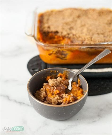 Gluten Free Sweet Potato Casserole Dairy Free The Fit Cookie