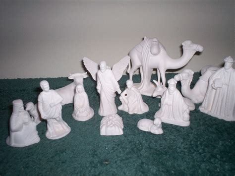 Duncan Nativity Set Ceramic Bisque For Your To Paint By Mirage