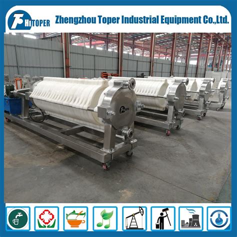 Cotton Cake Filter Press Hot Used In Food Beverage Fermentation