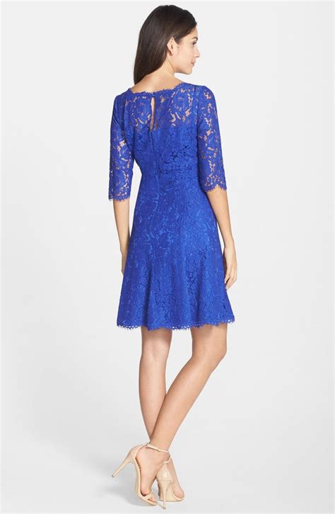 Eliza J Lace Fit And Flare Cocktail Dress Nordstrom Fit And Flare