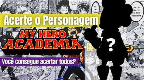 Boku No Hero Voc Consegue Acertar Todos Os Personagens