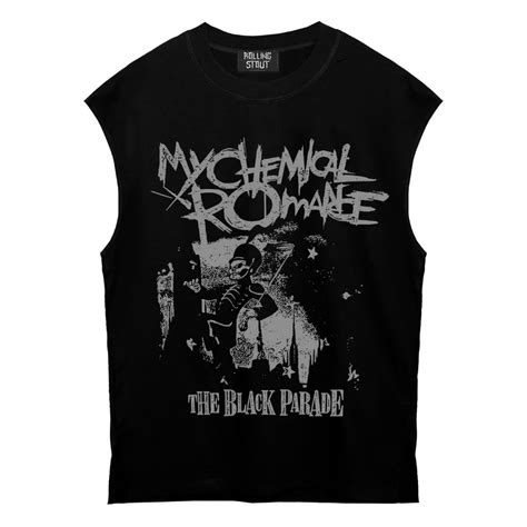 Jual Rollingstout Kaos Singlet Pria My Chemical Romance Black Parade