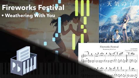 Fireworks Festival Weathering With You OST花火大会 天気の子 Piano