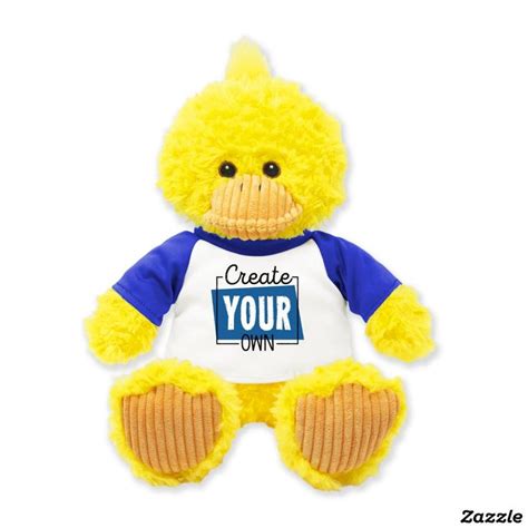 Delightfully Dazzling Yellow Duck Stuffed Animal | Zazzle