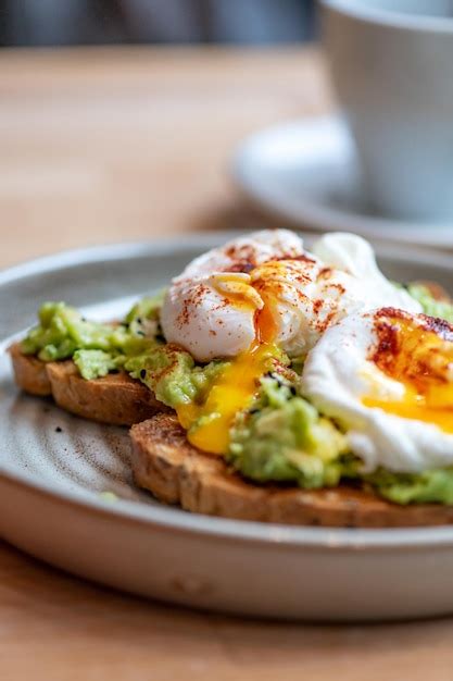 Premium Photo Toast And Poached Eggs