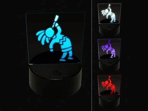 Southwestern Style Tribal Kokopelli Fertility Deity God D Illusion Led