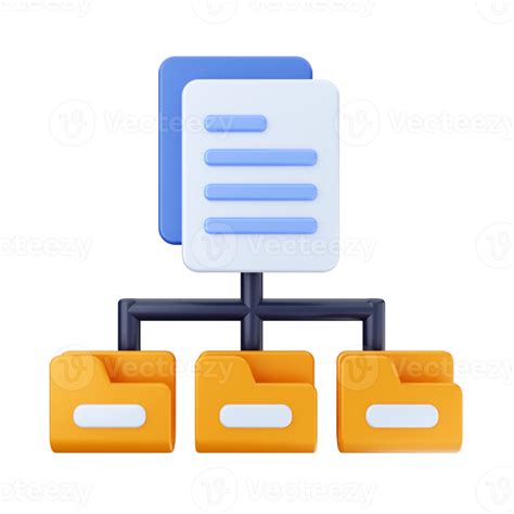 3d File Folder Icon Illustration 21844139 Png