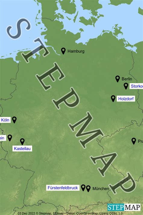 StepMap standorte Landkarte für Welt