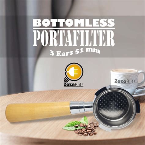 Jual Naked Portafilter Bottomless Portafilter Wood Handle Porta Filter