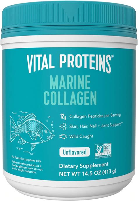 Amazon Vital Proteins Marine Collagen Peptides Powder Supplement